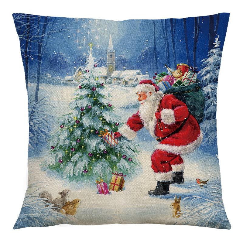 Наволочка Санта-Клауса в горячем стиле, специально разработанная для гостиной, спальни, диванной подушки и подушки