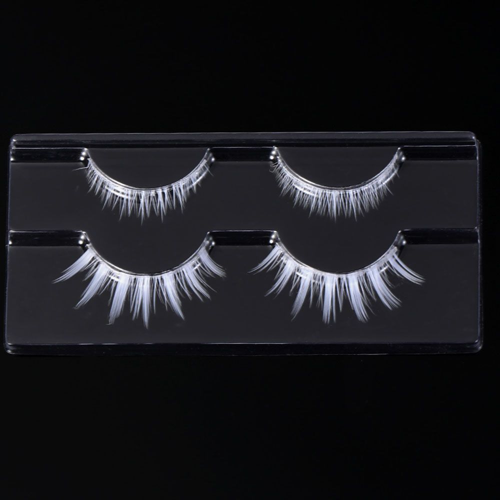 Lightweight Lash Extension White False Eyelashes Upper Lower Eyelashes Halloween Cosplay Lashes
