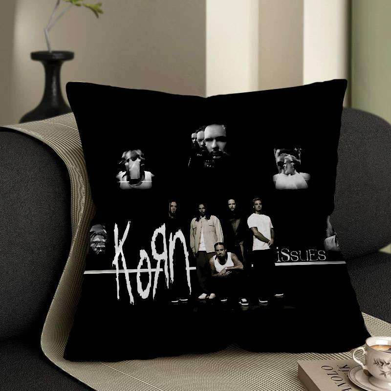Rock Band K-Korn Pillow Gift Home Office Decoration Pillow Bedroom Sofa Car Cushion Coverpillow Case