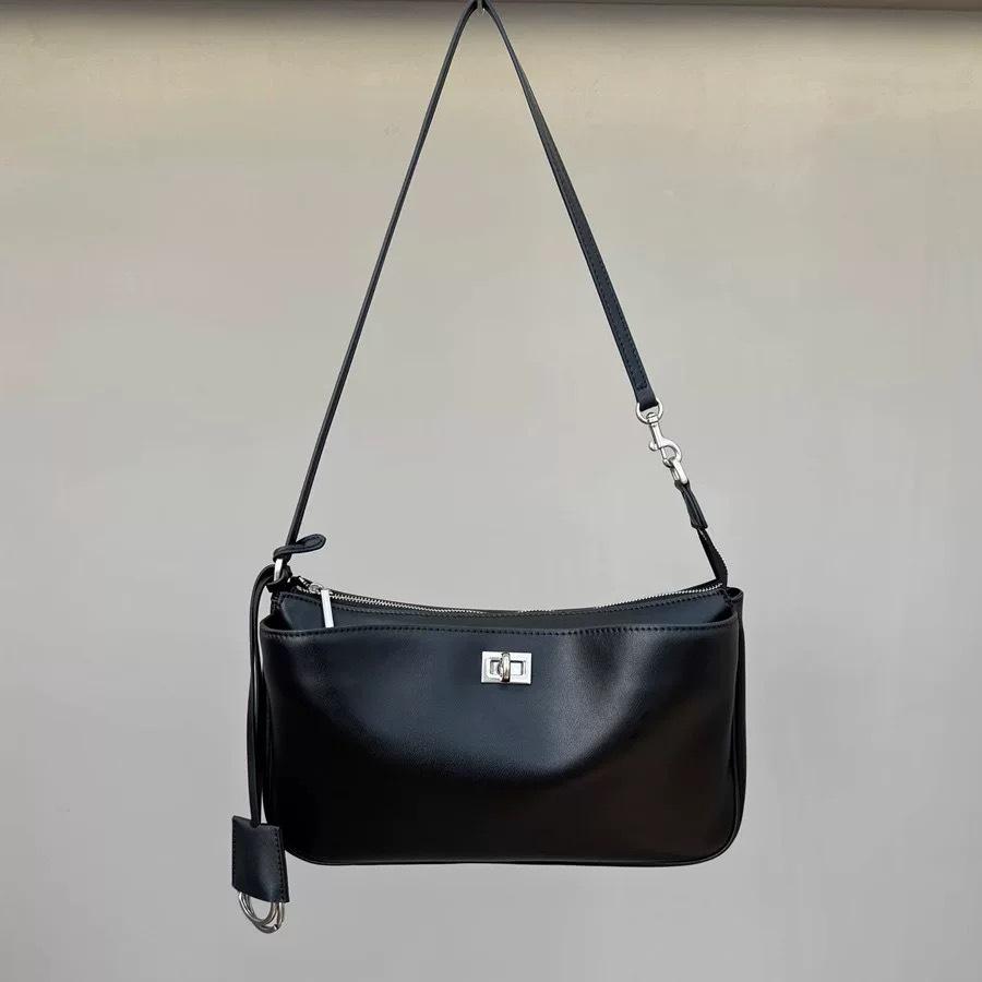 Высококачественная женская сумка-кроссбоди хобо из натуральной кожи 2025