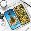 JM29 Черный мягкий чехол I love Minion для OPPO Reno 8 6 5 4 Pro Plus Find X3 A17 A3 A31 A38 A40 A53 A54 A55 A74 A76 A78 A77 A80 A94 A95 A96 Lite