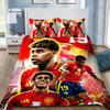 Football Stars Duvet Cover Pillowcase Bedding Set Adult Boy Girl Bedroom Decoration Children Gift Single Double Large Size