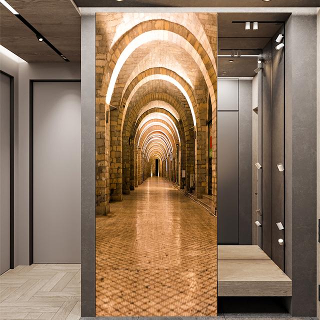 29 стилей DIY дверь художественная роспись наклейка гостиная коридор вход раздвижные двери декоративная живопись пилинг и; Наклеить обои из ПВХ