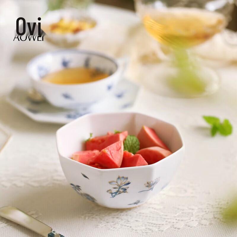 Керамическая рисовая миска Aowei Jingdezhen в стиле легкой роскоши
