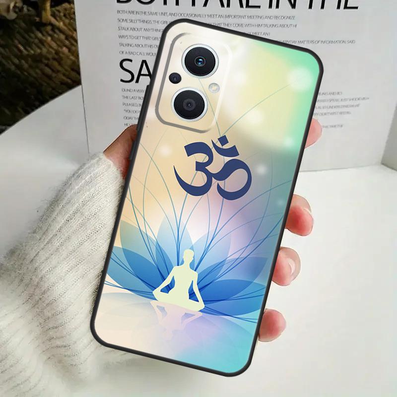 Aum Om Yoga Symbol Fitness Gym для OPPO Reno 11 F 10 Pro 4Z 5Z 8T 4 5 6 7 8 Lite OPPO Find X3 X6 Pro X2 Neo X5 Lite чехол