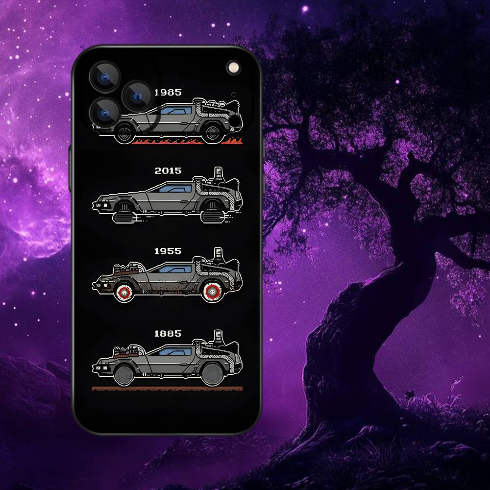 Movie Back The F-Future Phone Case For iPhone 17,16,15,14,13,12,Pro,Max,Plus,E,SE4,Air,Mini Black Soft Box