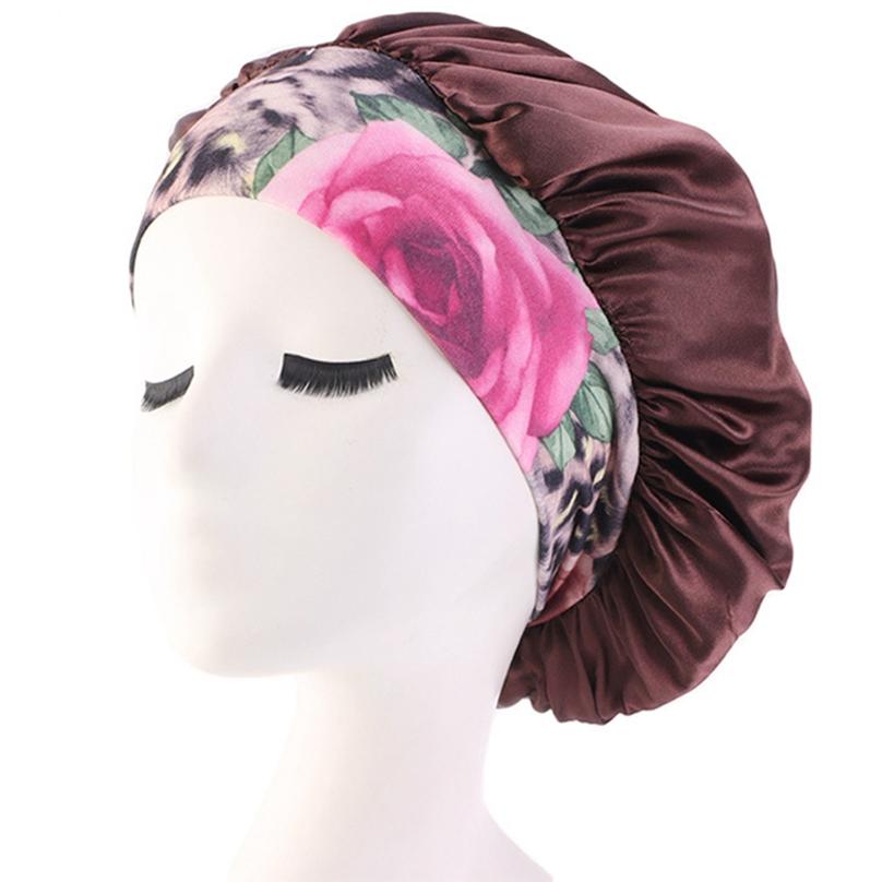 Reusable Bathroom Supplies Shower Caps Waterproof Satin Hair Cap Thicken Head Cover