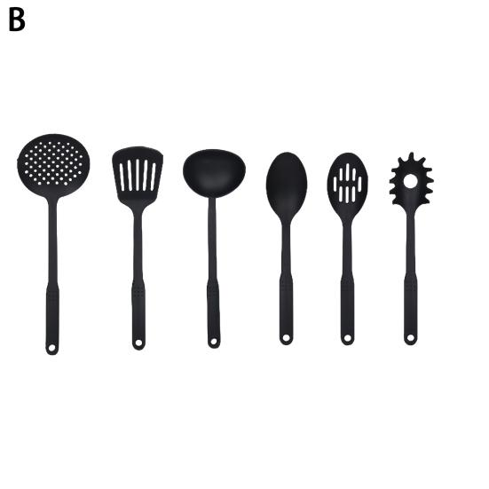 6 шт./компл., кухонная утварь, можно мыть в посудомоечной машине, бесплатное сито, термостойкая лопатка с антипригарным покрытием, ложка BPA с прорезями, совок