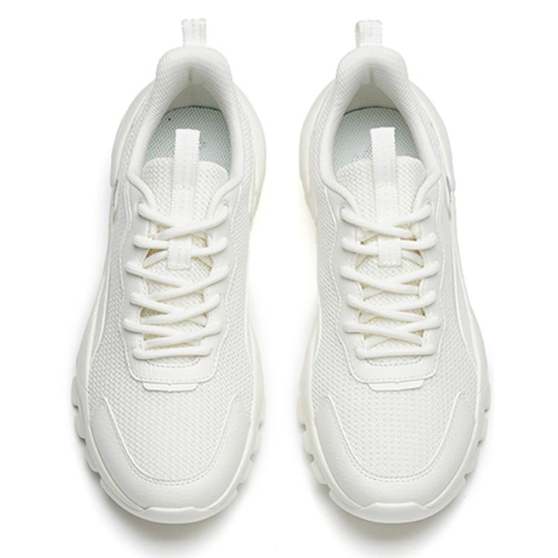 Anta Life Collection Повседневная обувь Женские низкие кеды Цвет: Слоновая кость Белый/Серебристый 922238832-2