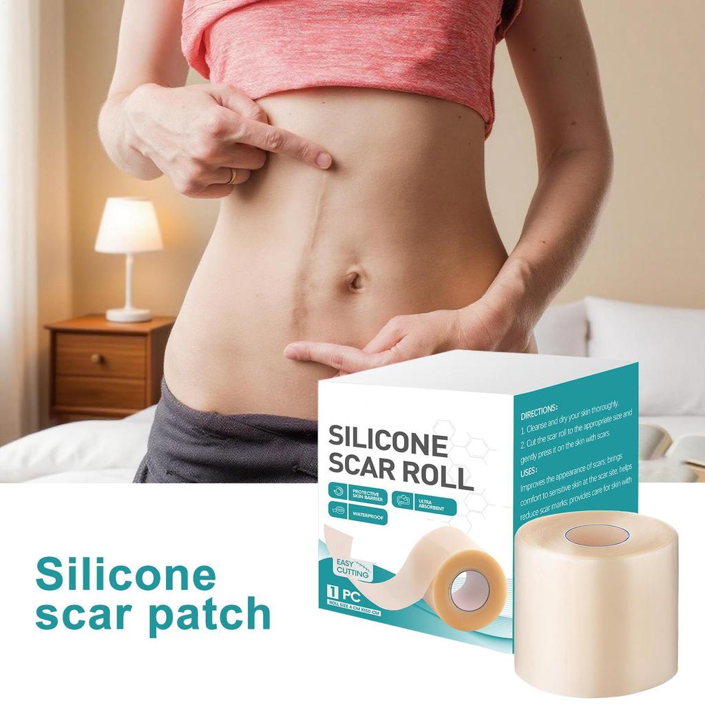 Silicone Scar Sheets Reusable Face Scar Removal Patch Fast Healing Repair Strips Beauty Supplies for Adults Kids Women Burn