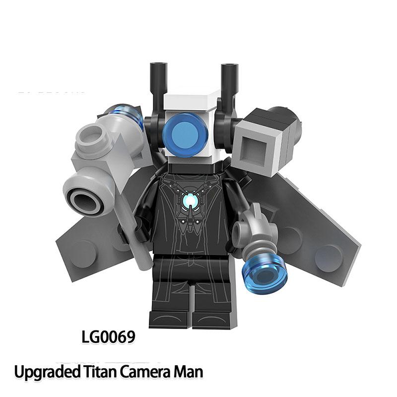 Скибиди Туалет Аниме Мультяшные Кубики Спикермен Телевизормен Оператор Экшн MOC Туалетмен против Монитора Конструктор Аудио