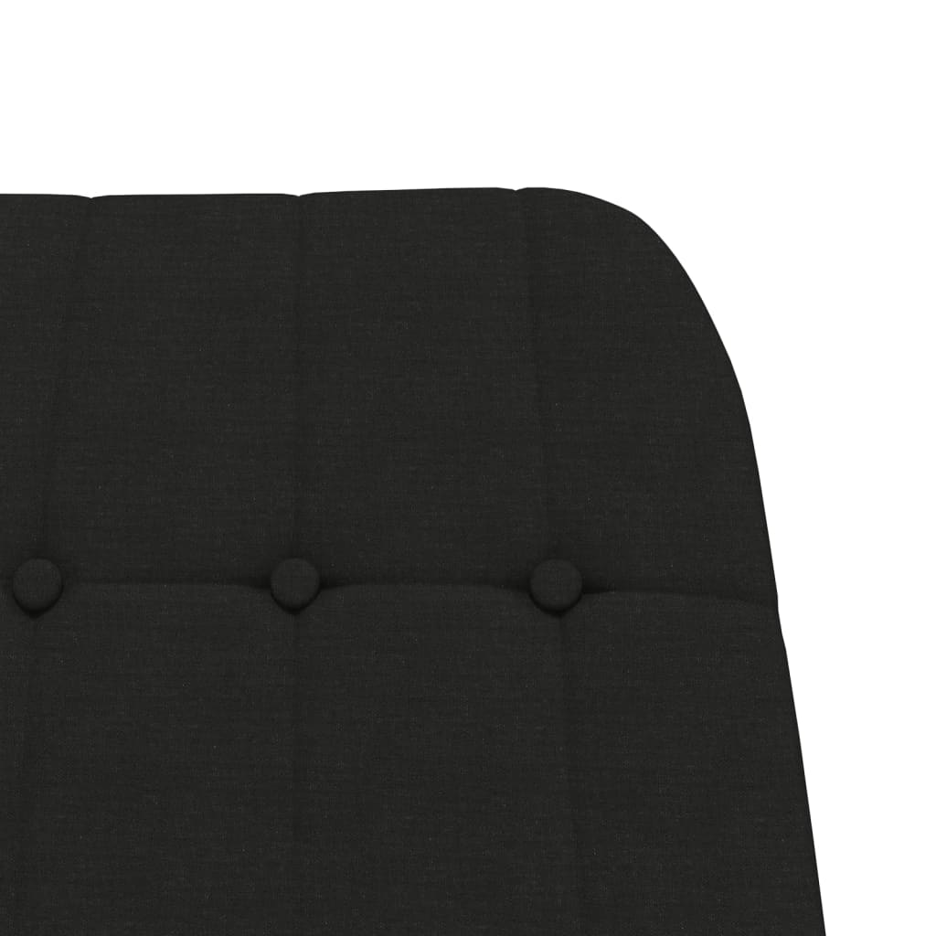 Rocking Chair Black Fabric