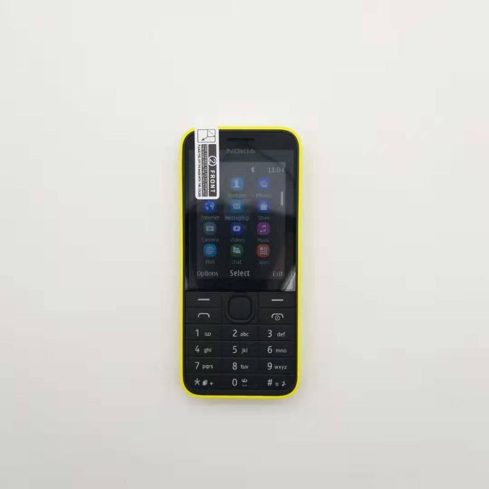 Восстановленный оригинальный мобильный телефон Nokia 208 Dual SIM с 1/2 SIM