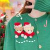 Ins Style Plush Zinc Zinc Alloy Toy Doll Women Brooch Fashion Jewelry Christmas Brooch Clothing Accessory
