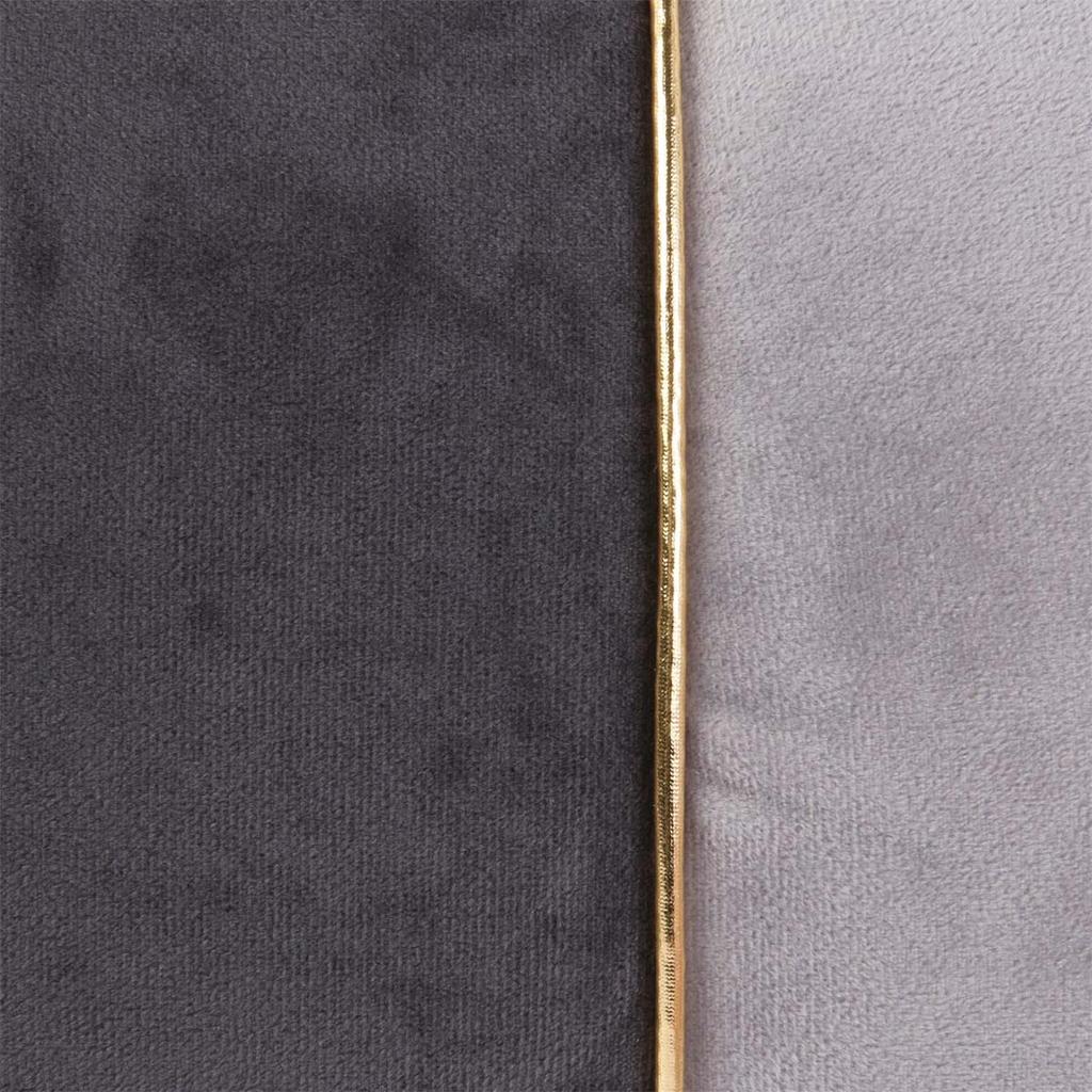 Les Trésors De Lily [A0880] - Двухцветная замшевая подушка Scarlett серого цвета - 50x30 см