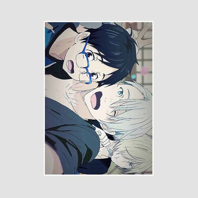 Vintage Sports Anime Yuri On Ice Posters and Prints White Paper Poster Wall Art Painting Home Decor Room Bar Decoration Pictures Interior Mural