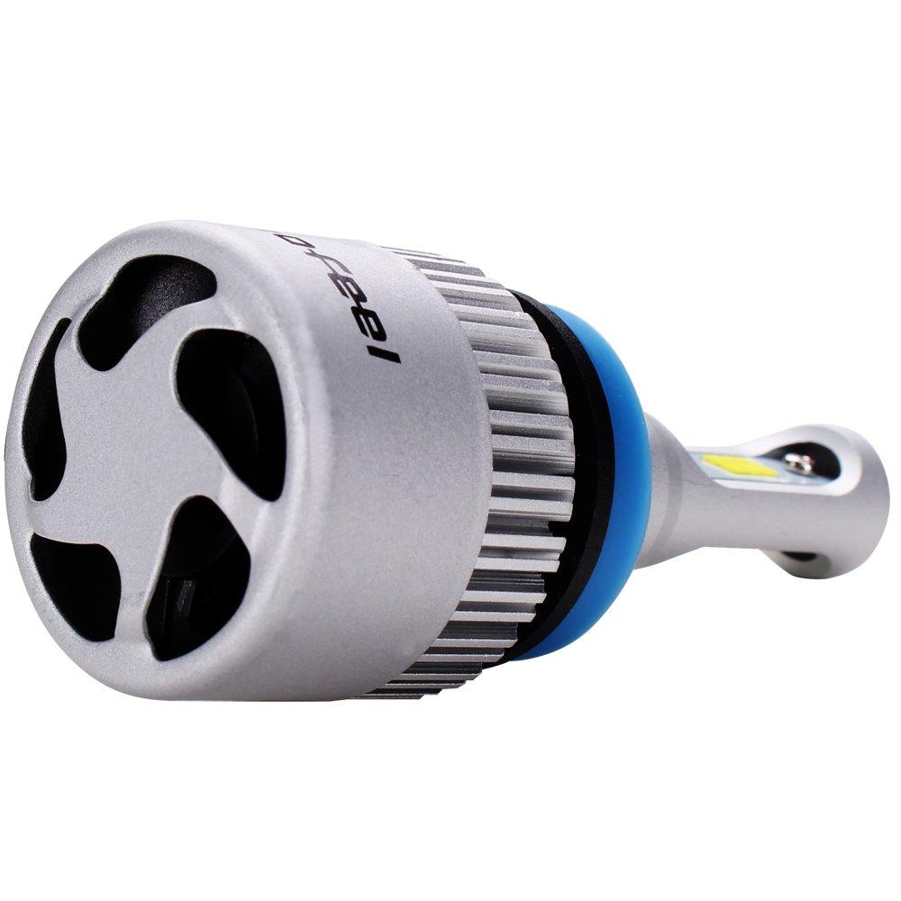 Autofeel [Оригинальный продукт] Светодиодная фара H8/H11 совместимая с 6500K DC9V-32V светодиодным чипом, модель с вентилятором для отвода тепла, 5 лет гарантии