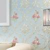 1PC Wallpaper Living Room Self Adhesive Pastoral Style Wall Sticker Embossed Non Woven Fabric Home Decoration Wall Decals 3D