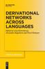 Книга Derivational Networks Across Languages