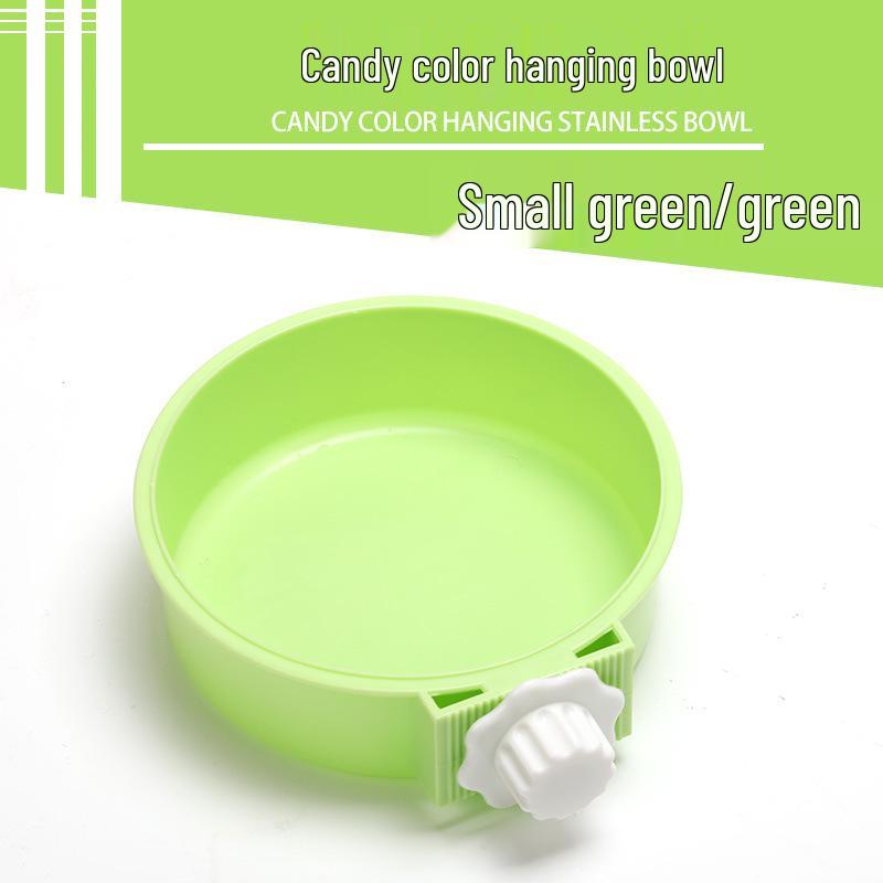 Подвесная миска из нержавеющей стали для кошек и собак - Дизайн "два в одном" с защитой от падения