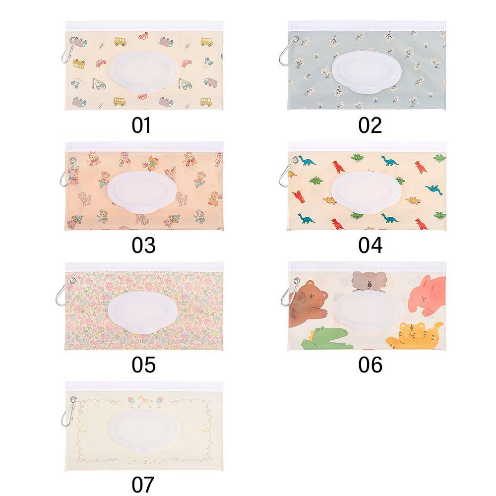 EVA Wet Wipes Bag Flip Cover Wipes Holder Case Cute Tissue Box Outdoor