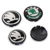 JIYQ3 4pc 55mm 65mm Original Car Styling Wheel Center Cap Hub Replaced Cover For Skoda Rapid Fabia Octavia Roomster Yeti Superb Citigo