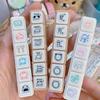 Новые 6 дизайнов Декоративные штампы DIY Поделки Мультяшные Штампы с чернильной подушечкой Многоцелевые Штамп для скрапбукинга Журнал Планировщик