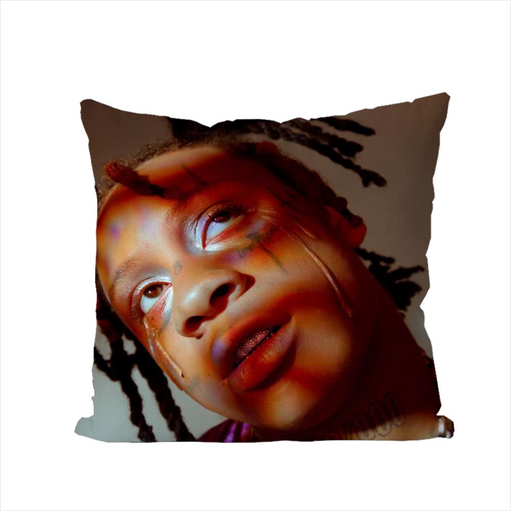 RAPPER TTrippie Redd Pillow Case For Car Sofa Decorative Home Doublesided Print Plush Square Throw Pillow Cushion Cover
