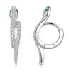 WOSTU 100% 925 Sterling Silver Animals Sea Bee Flamingo Unicorn Opal Stud Earrings For Women Wedding Fashion Anniversary Jewelry