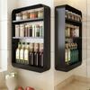 Multifunctional New Kitchen Seasoning Shelf Wall Mounted Spice Seasoning Bottle Storage Cabinet Organizer Kitchen Tool
