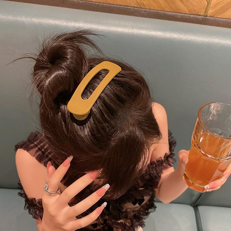 Большой зажим для умывания для женщин, Верхний зажим для затылка, Большой зажим для челки, Модная и универсальная заколка-ободок для волос