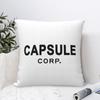 Подушка квадратная с логотипом корпорации Capsule Corp, наволочка, чехол для подушки, декоративная подушка для дома, дивана, гостиной