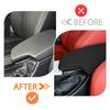 Black PU Leather Armrest Center Console Lid Cover For BMW 3 Series 2013-