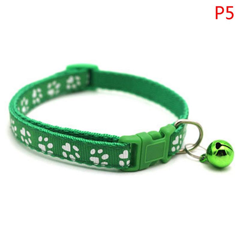 Милый отпечаток лапы, регулируемый колокольчик, ошейник для домашних животных, ошейник для кошек, маленьких собак, котят, щенков