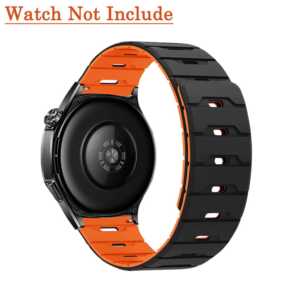 18мм 20мм 22мм Силиконовый ремешок для Huawei Watch GT6 GT5 6Pro GT4 46мм Магнитный ремешок для Samsung Galaxy Watch 7 6 5 4 Classic 5Pro