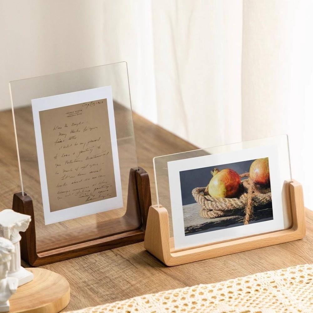 U Shape Desktop Picture Frame 8in/10in/A4 Size Photo Holder New Photo Display Rack Wedding Use