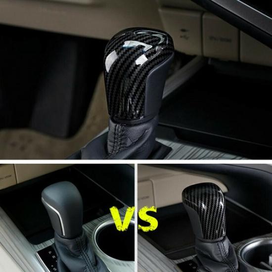 For 2018- Toyota Camry Carbon Fiber Car Interior Gear Shift Knob Cover Trim