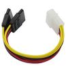 4-контактный IDE 15-контактный 2 Molex к питанию для жесткого диска Serial SATA