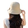 Премиальная сенсорная панама весенне-летняя шляпа женская тонкая солнцезащитная шляпа от солнца бант показать лицо маленькая быстросохнущая шляпа от солнца