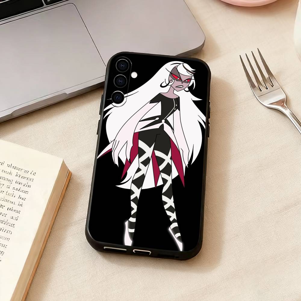 Hazbin Hotel Angel D-Dust Phone Case Black Silicone Soft For Samsung Galaxy A73,A72,A71,A70,A53,A52,A51