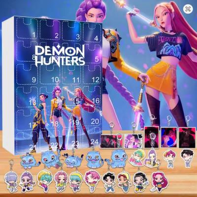 Новый K-pop Календарь Адвента Охотники на демонов K Pop Охотники на демонов Руми Мира Зои Тигр Рождественский Обратный отсчет Календарь Адвента Подарок 24 дня