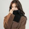 Detachable Button Scarf Knitted Neckerchief Wrap Winter Warm Turtleneck Neck Warmer  Girls