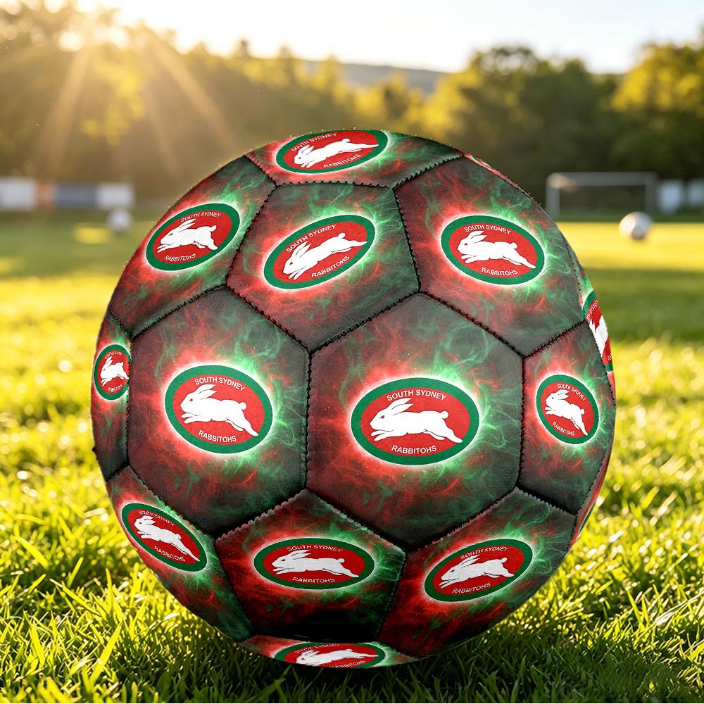 South Sydney Rabbitohs Size 5 Sports Training Ball Shock Absorbing Durable Ball For Match Daily Practice Outdoor Activities
