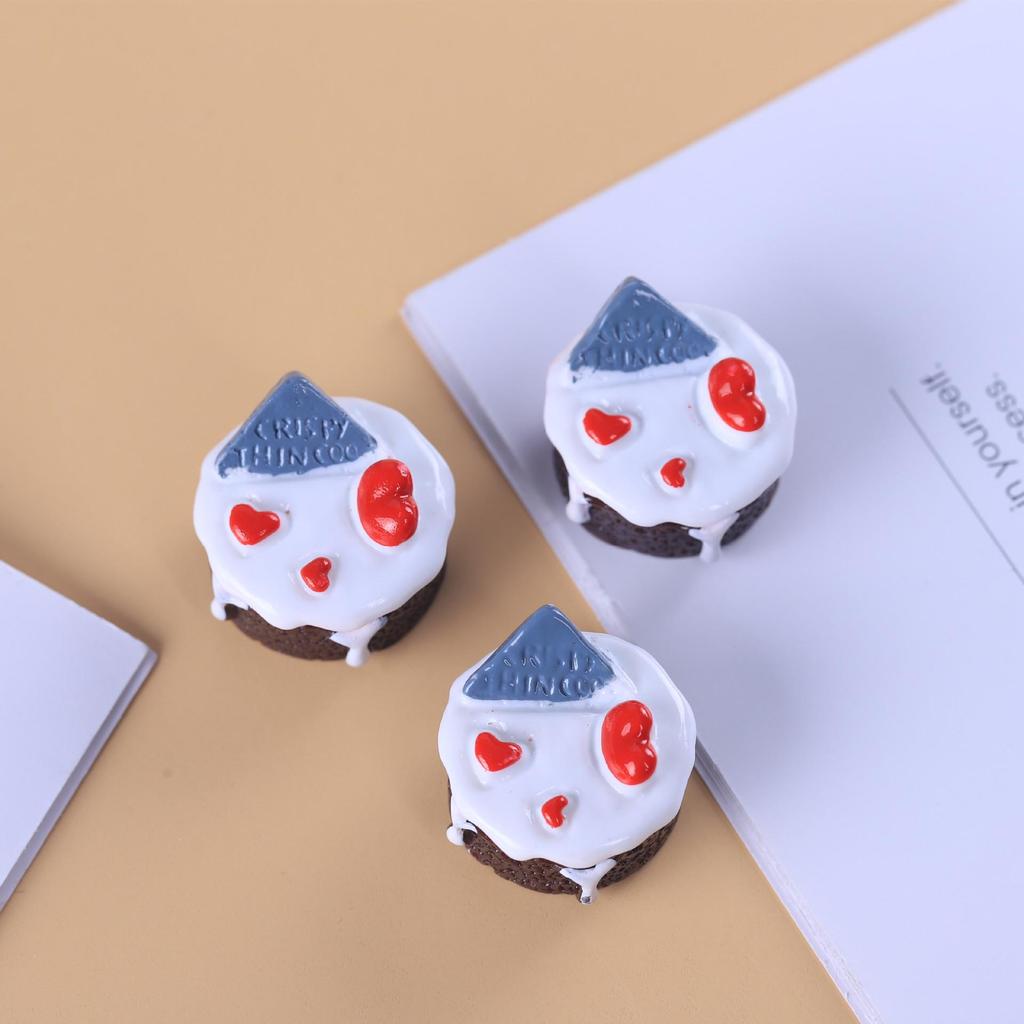 Mini Food Play Cake DIY Kit: Cream & Resin Accessories for Keychains & Pendants