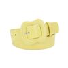 Women Wide Faux Leather Belt, Candy Color Irregular Gourd Pin Buckle Belt, Solid Color Decor Waist Belt for Jeans Dresses