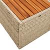 Garden Sofa Beige 184 x 62 x 85 cm Poly Rattan