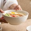 Миска для лапши, миска для риса, белая столовая посуда с привлекательным внешним видом, простая керамическая салатница 2023 года, миска для лапши быстрого приготовления