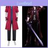 Костюм для косплея Dante из Devil May Cry, набор с курткой, рубашкой, брюками, перчатками
