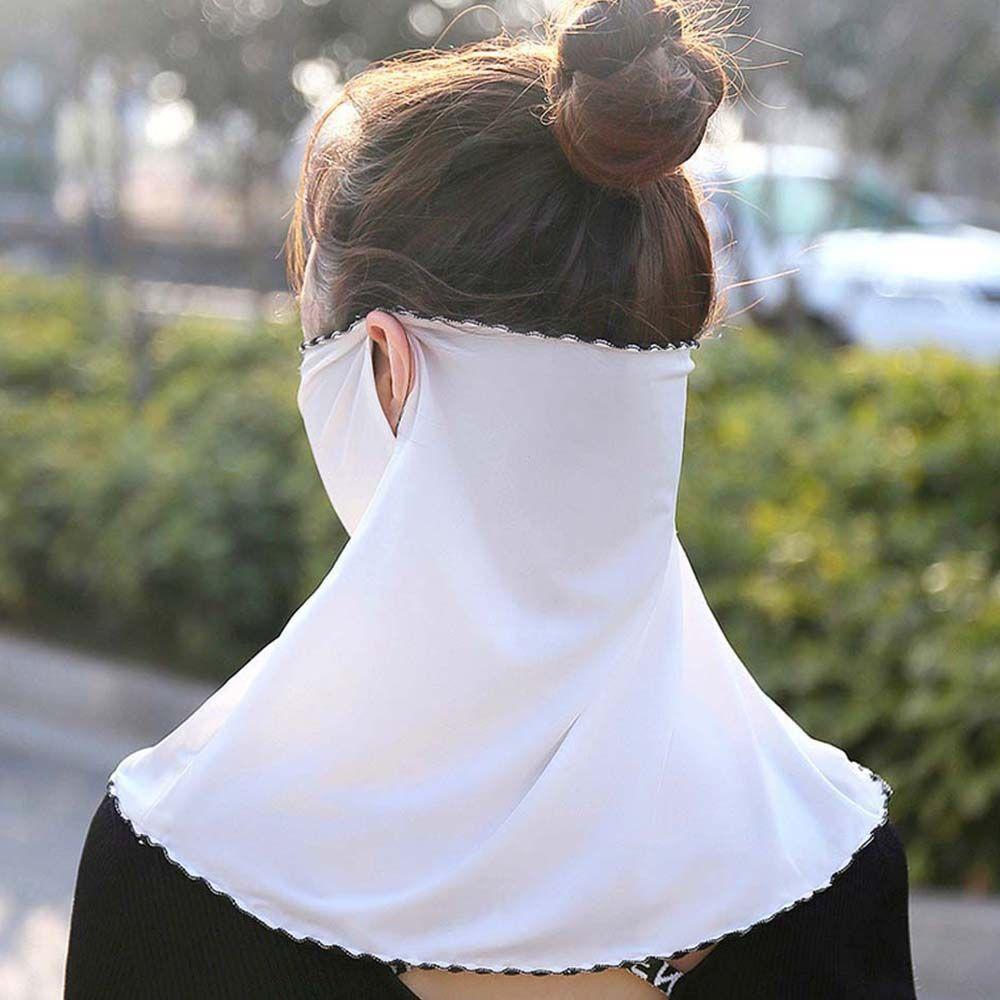 Face Shield Flower Summer Sunscreen Mask Face Gini Mask Womne Neckline Mask Driving Face Mask