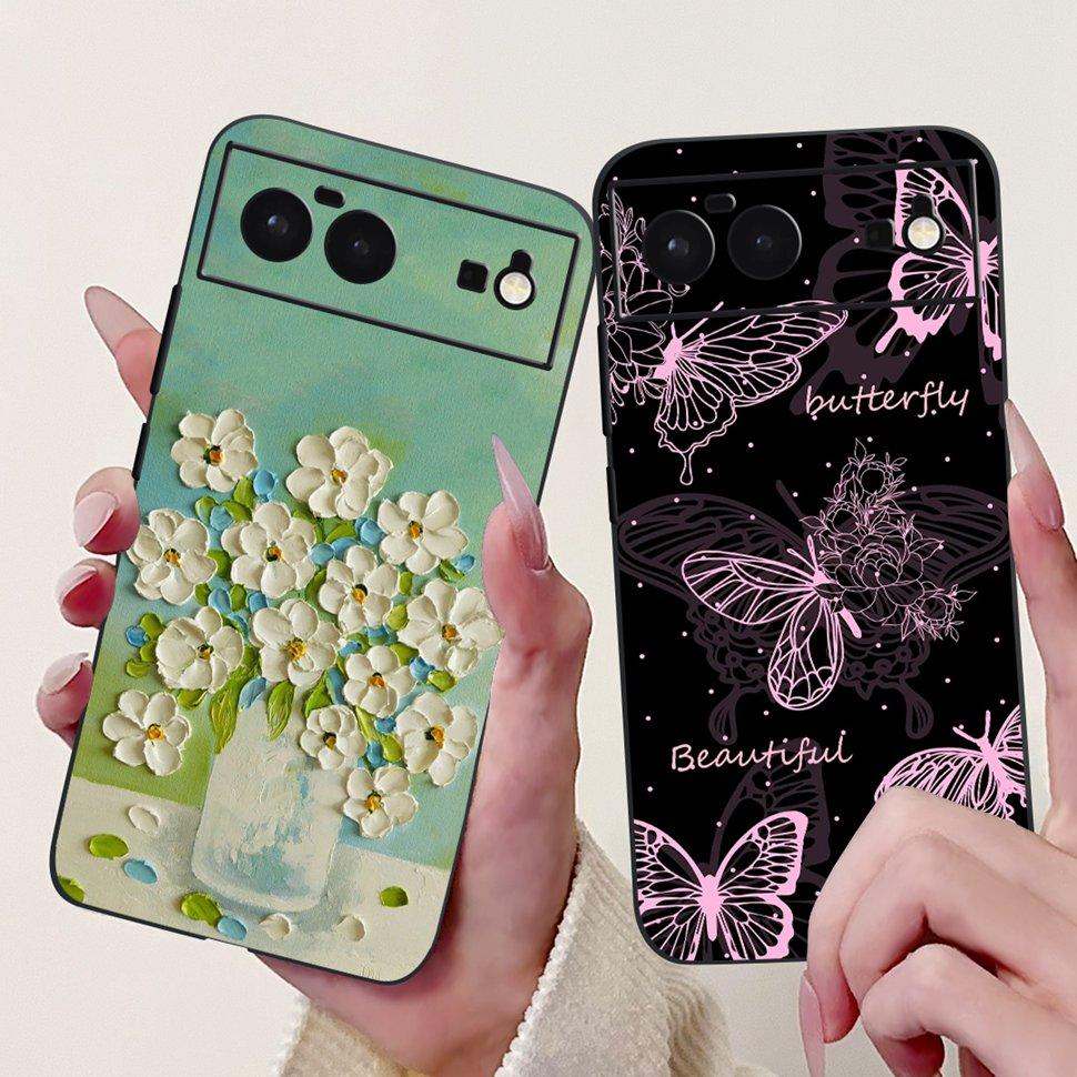 For Google Pixel 6 Case Cute Animals Soft Silicone Phone Cases For Google Pixel 6 Pixel6 Coque Ultra-thin TPU Back Cover Housing